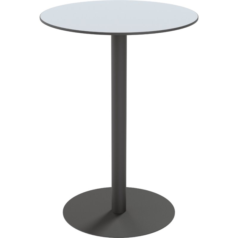 PAPERFLOW table haute KRUISTAFELTJE, 600×600 mm, gris, 1100 mm de haut